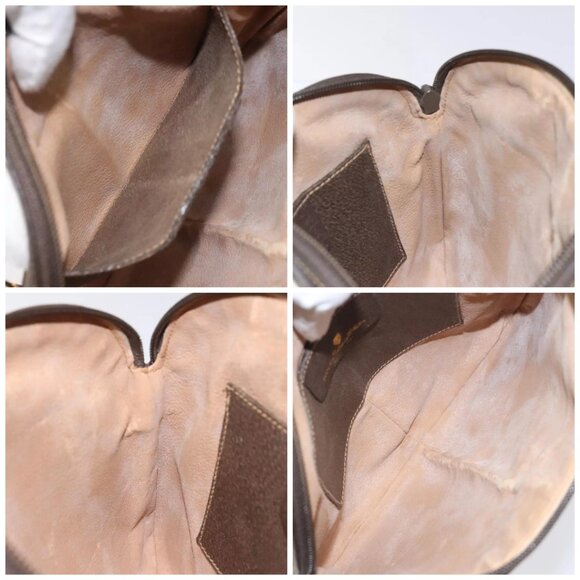 GUCCI GG Supreme Web Sherry Line Bag PVC Beige Gold Red 904 02 047 Auth 114872 - Picture 15 of 16